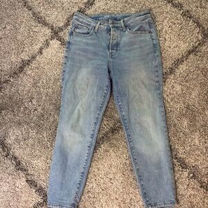 Old Navy High-Rise OG Straight Extra Stretch Light Blue Women's Jeans